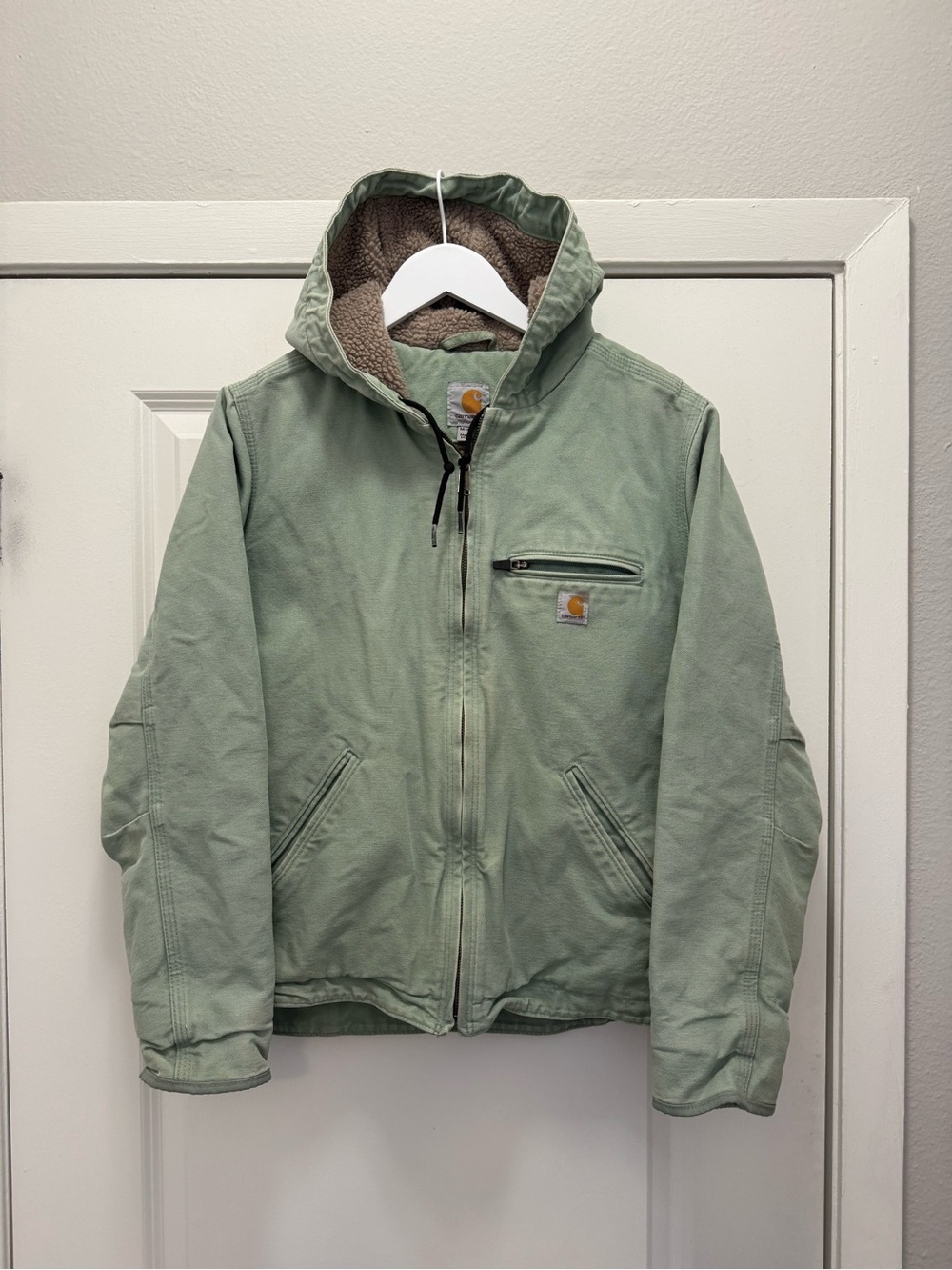 Carhartt Seaglass Blue Sherpa Lined Jacket